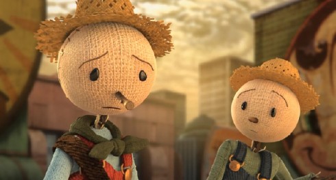 Capture d'écran du court métrage "l'épouvantail" pour Chipotle. http://www.scarecrowgame.com/film.html