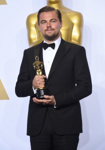 Leonardo DiCaprio (Oscar du meilleur acteur pour le film "The Revenant") - Press Room de la 88ème cérémonie des Oscars à Hollywood, le 28 février 2016. | 00289494