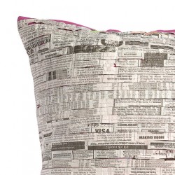 Le coussin en papier journal