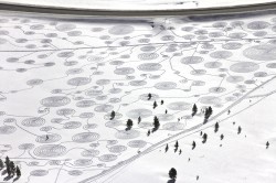 Land Art : le sable et la neige comme toile naturelle