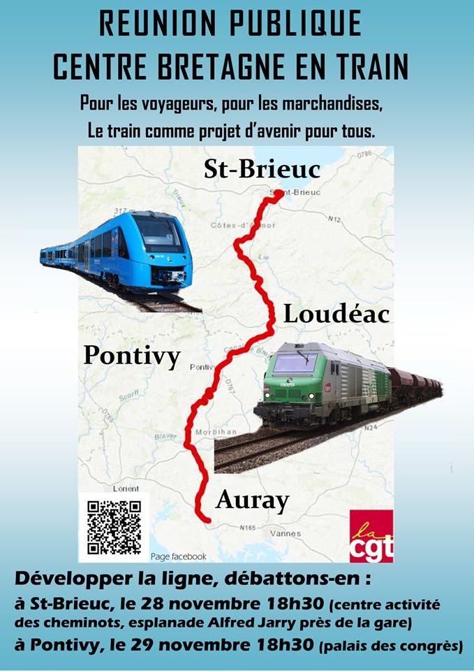 Voie Ferrée : la ligne de train St  Brieuc – Auray va-t-elle renaître ?